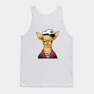 Sailor Chihuahua Tank Top